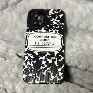 iPhone 12 Pro Composition Notebook Hard Case